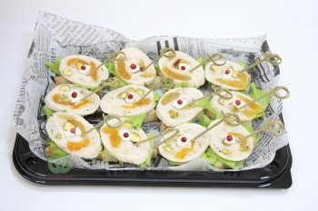 Тост с куриным рулетом